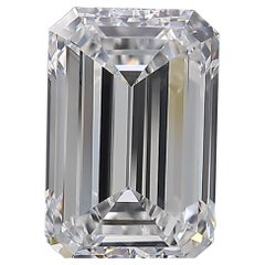 GIA Certified 6 Carat Emerald Cut Diamond Solitaire Engagement Ring