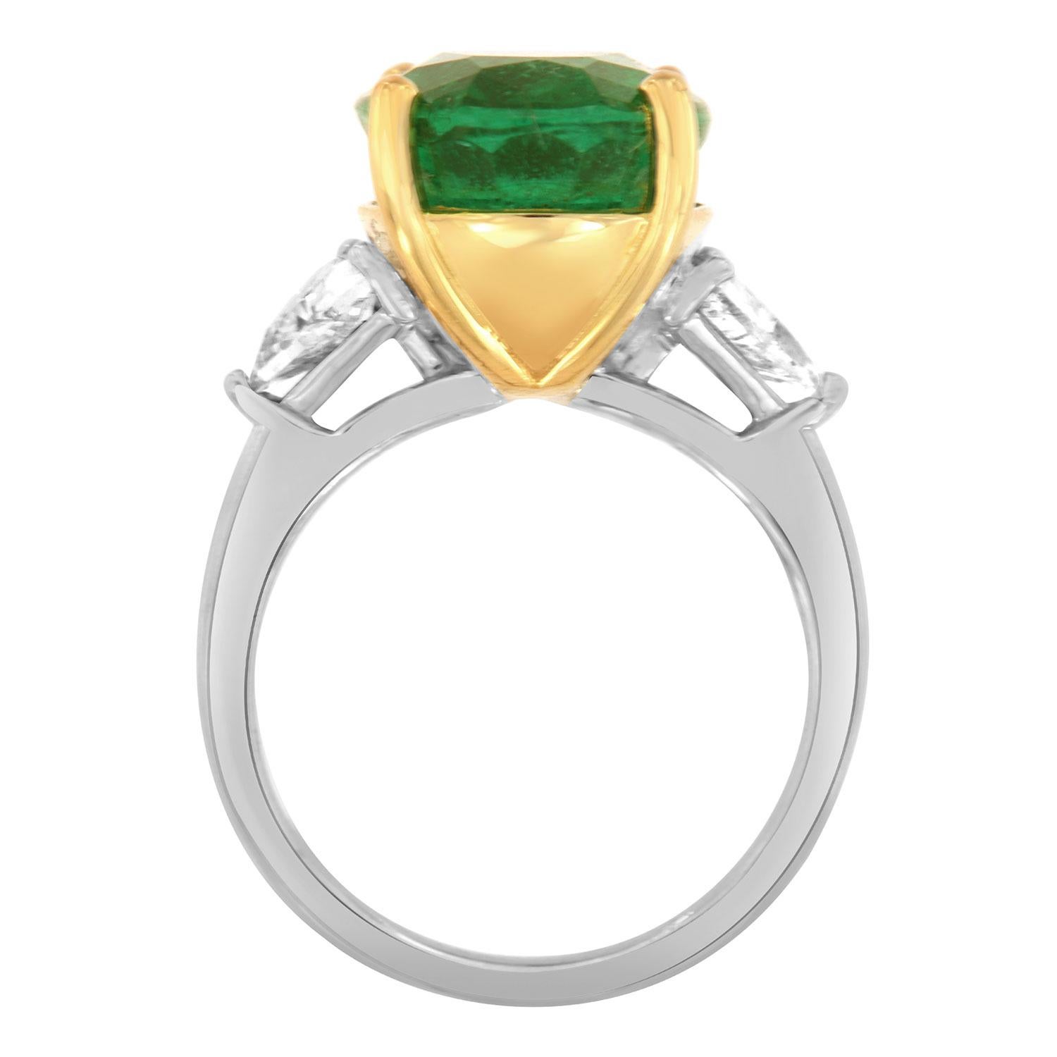 triangle emerald ring