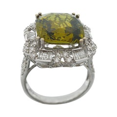 GIA Certified 7.96 Carat Alexandrite Diamond Fashion Ring