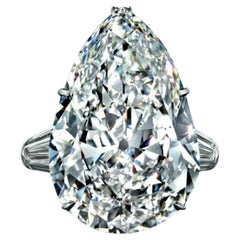  Bague avec diamant certifié GIA de 8 carats de couleur D et de pureté sans défaut TYPE IIA