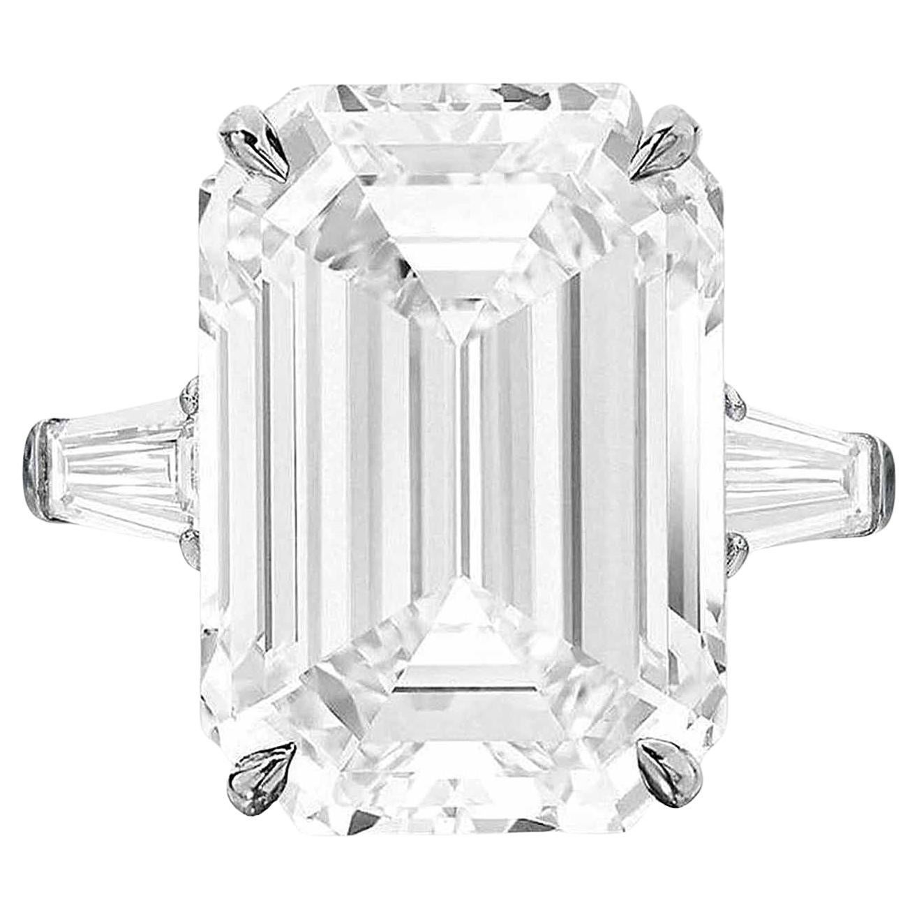 Exceptional GIA Certified 8.03 Carat Emerald Cut Diamond D Color Type IIA