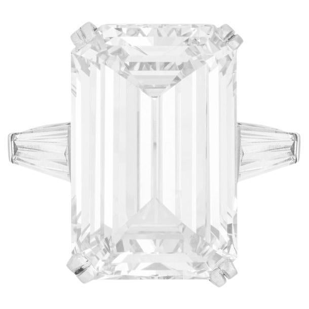GIA Certified 8 Carat Emerald Cut Diamond Ring