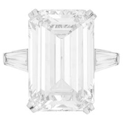 GIA Certified 8 Carat Emerald Cut Diamond Ring