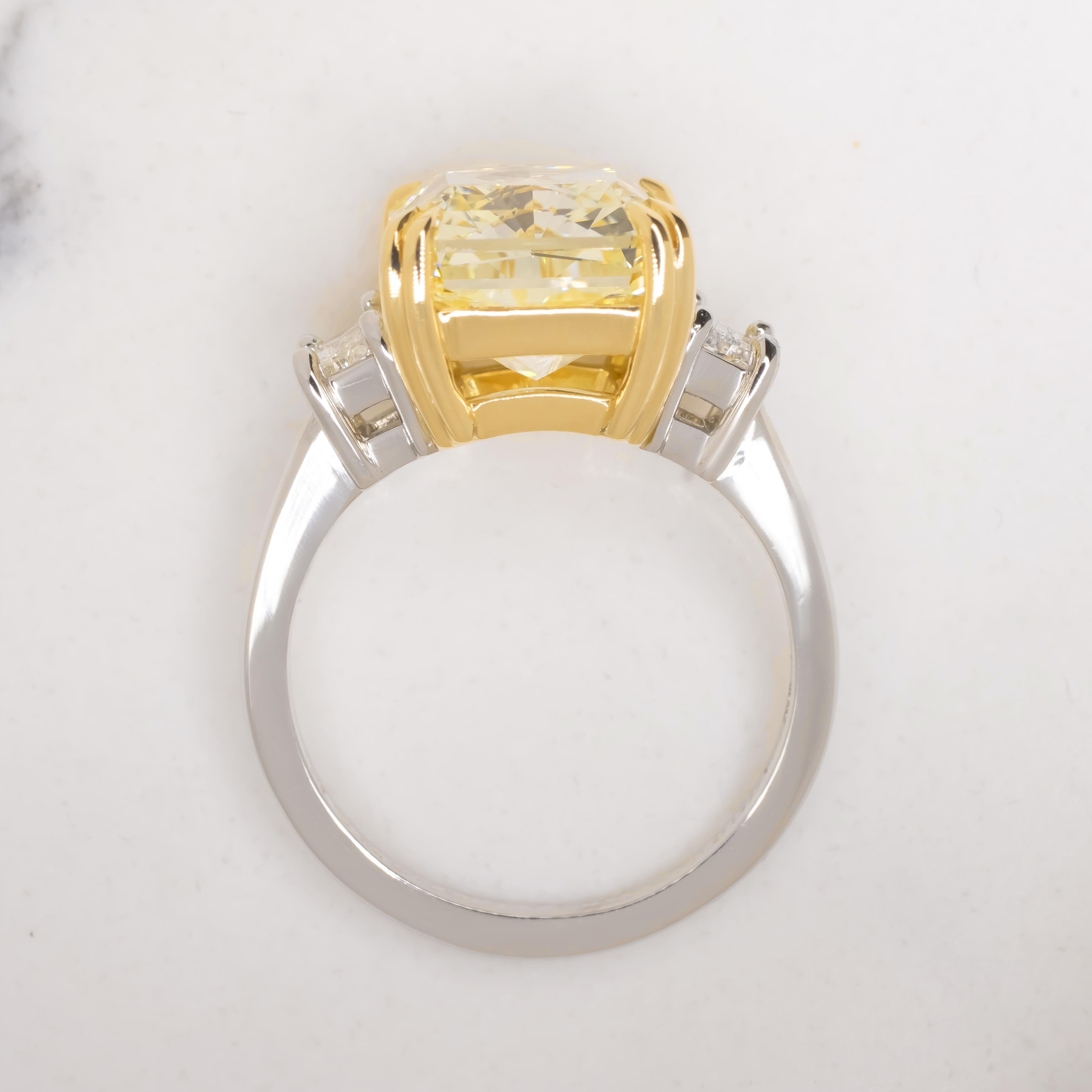 8 carat radiant cut diamond ring
