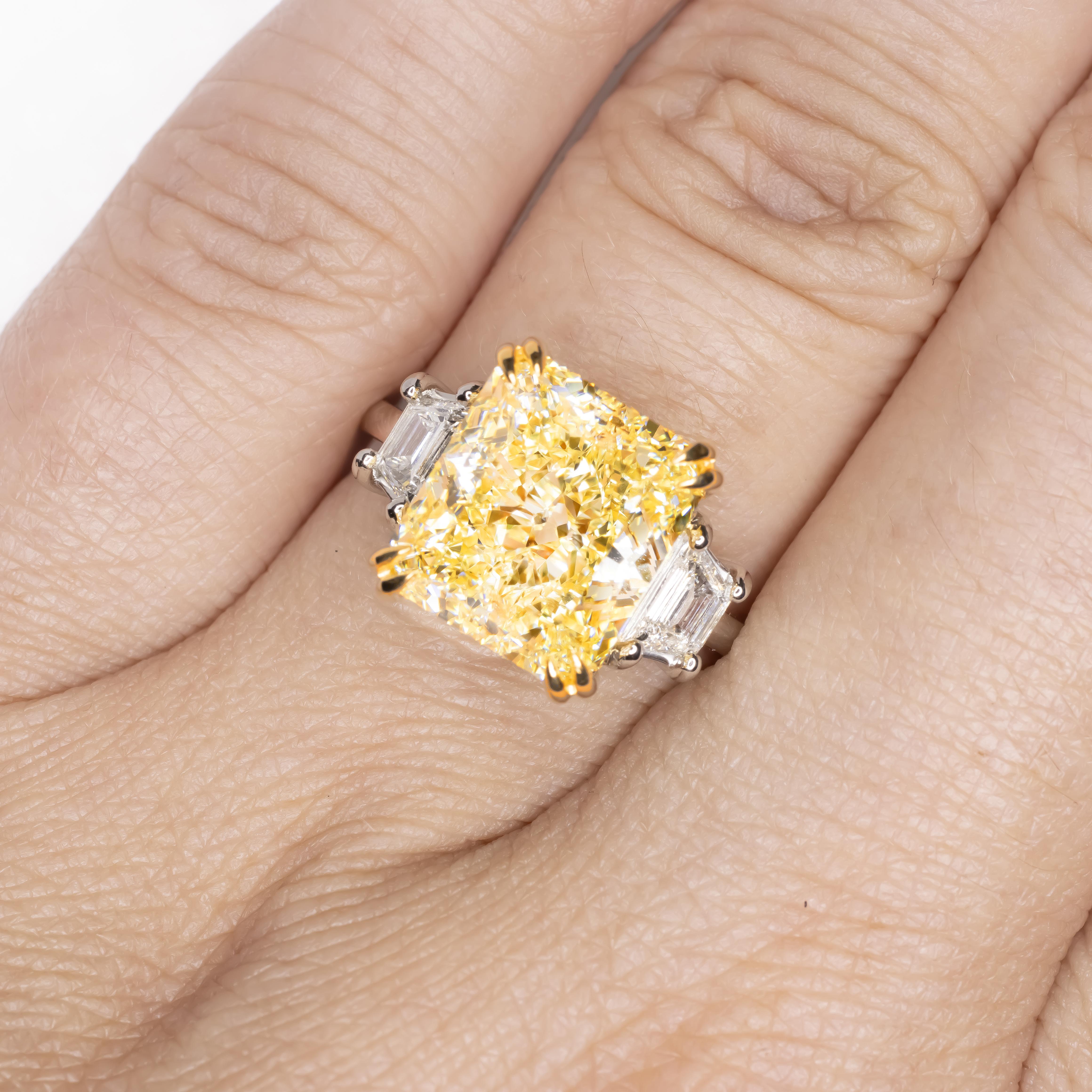 antique yellow diamond ring