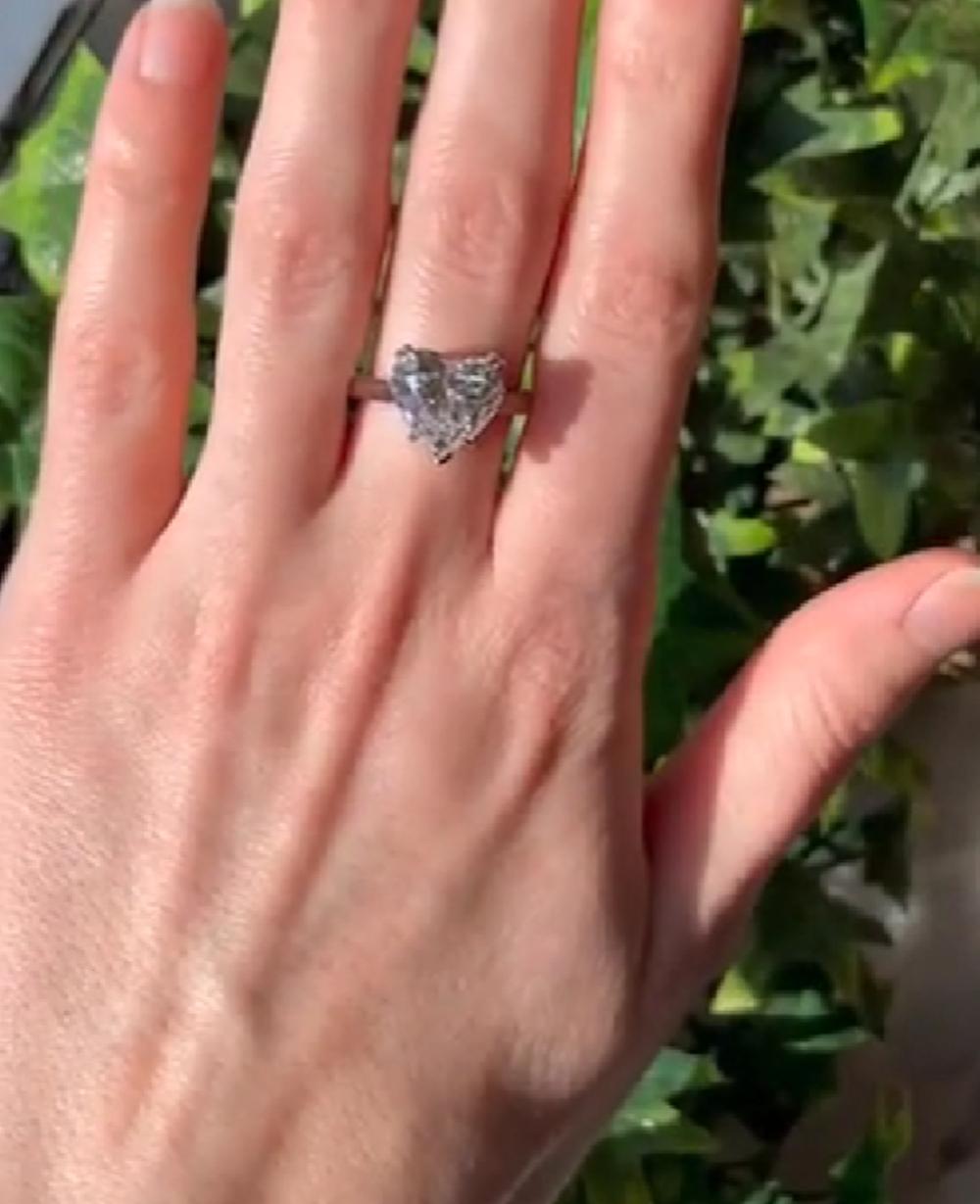 heart shaped diamond ring