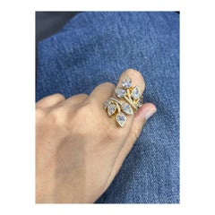 GIA Certified 8 carat Pear Shape Diamond Cocktail Ring