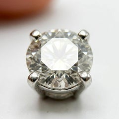 GIA Certified 8 Carat Round Brilliant Cut Diamond Stud Earrings