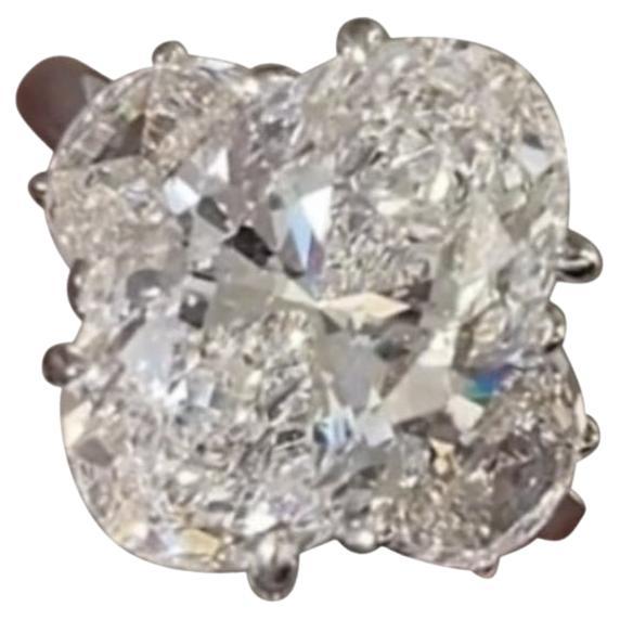 GIA Certified 8.00 Carat G/VS2 Oval Shape Diamond 18K Gold Ring