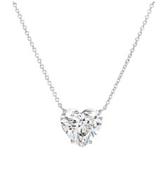 GIA Certified 8.01 Carat D color Heart Shape Diamond Pendant Necklace