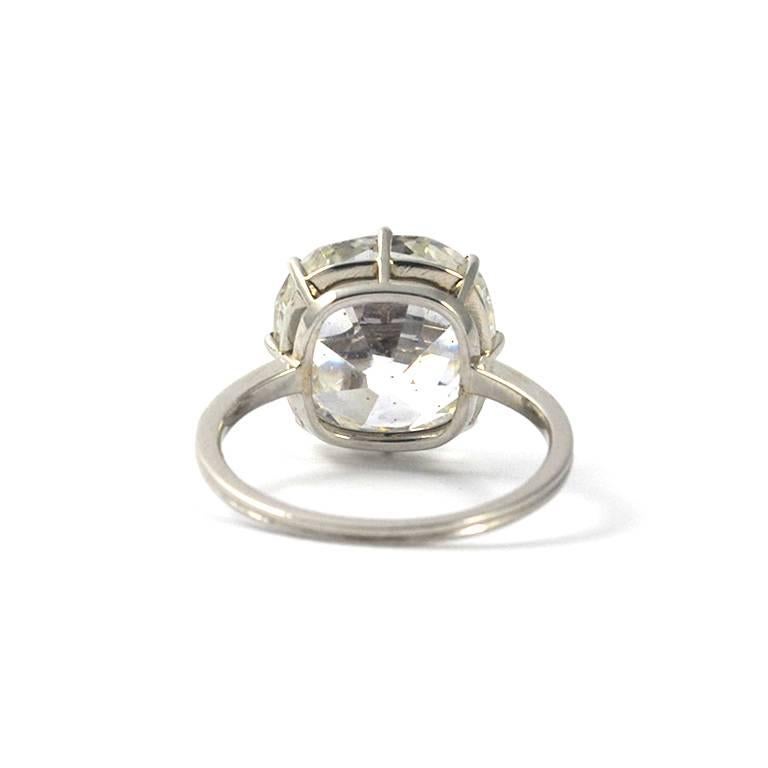 Women's or Men's J. Birnbach GIA Certified 8.01 Carat Old Mine Diamond Ring