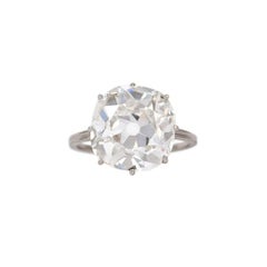 J. Birnbach GIA Certified 8.01 Carat Old Mine Diamond Ring