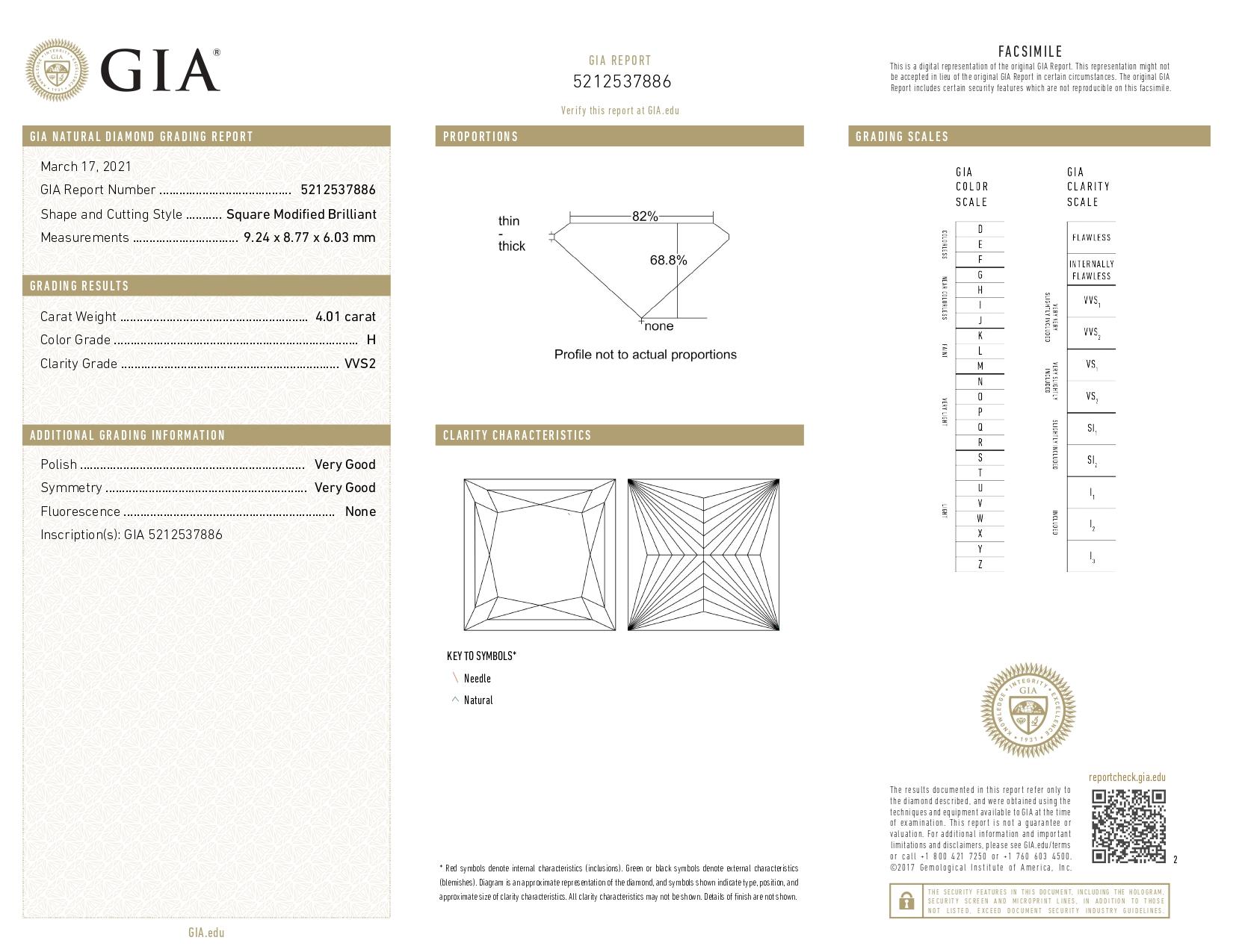 Taille ronde Certifié GIA 8.02 carats  Boucles d'oreilles en platine avec diamants taillés en princesse en vente