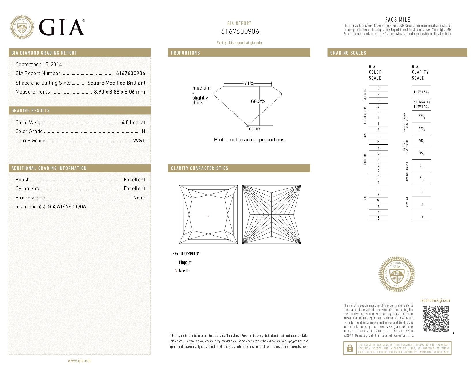Certifié GIA 8.02 carats  Boucles d'oreilles en platine avec diamants taillés en princesse Neuf - En vente à Chicago, IL