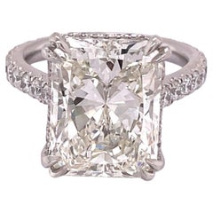 Used GIA Certified 8.03 Radiant Diamond Engagement Ring