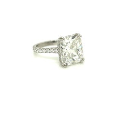 GIA Certified 8.05 Carat Cushion Cut Engagement Ring