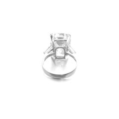 GIA Certified 8.05 Carat D VVS1 Emerald Cut Diamond Ring
