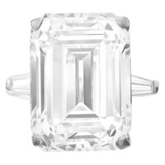 GIA Certified 8.05 Carat D VVS1 Emerald Cut Diamond Ring