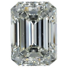 GIA Certified 8.07ct Emerald Cut Diamond J SI1 Loose or Set in Solitaire Ring