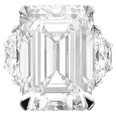 GIA Certified 8 Carat Emerald Diamond Engagement Ring