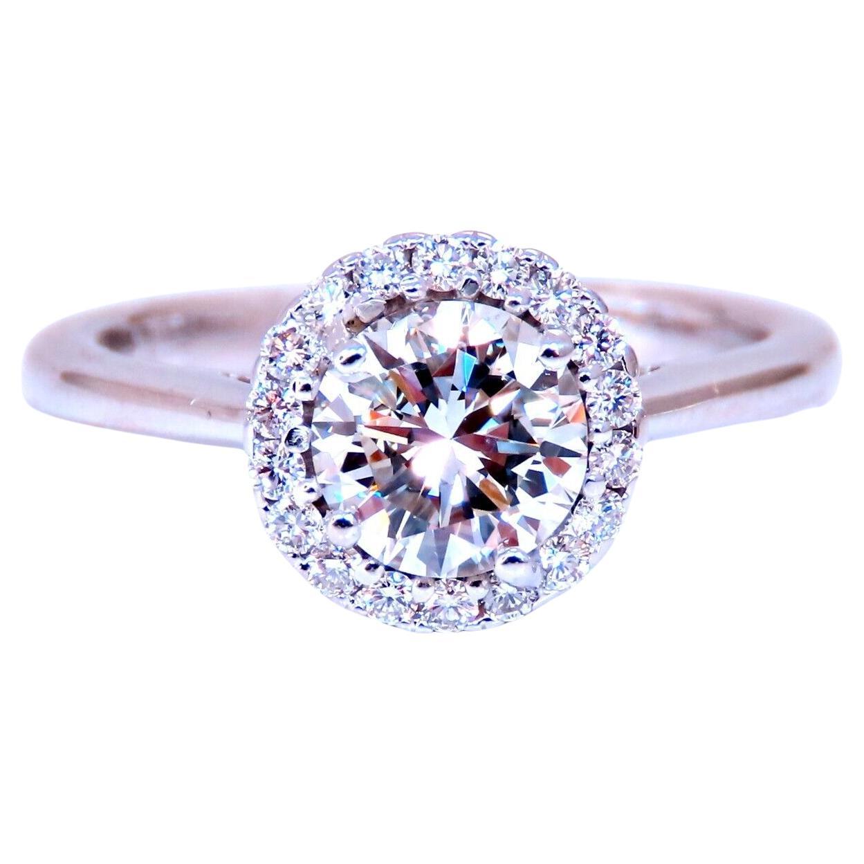 GIA Certified .81ct Natural Round Diamond solitaire ring G/Vs2