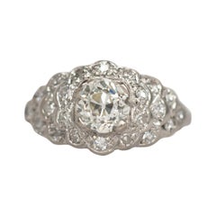 GIA Certified .83 Carat Diamond Engagement Ring