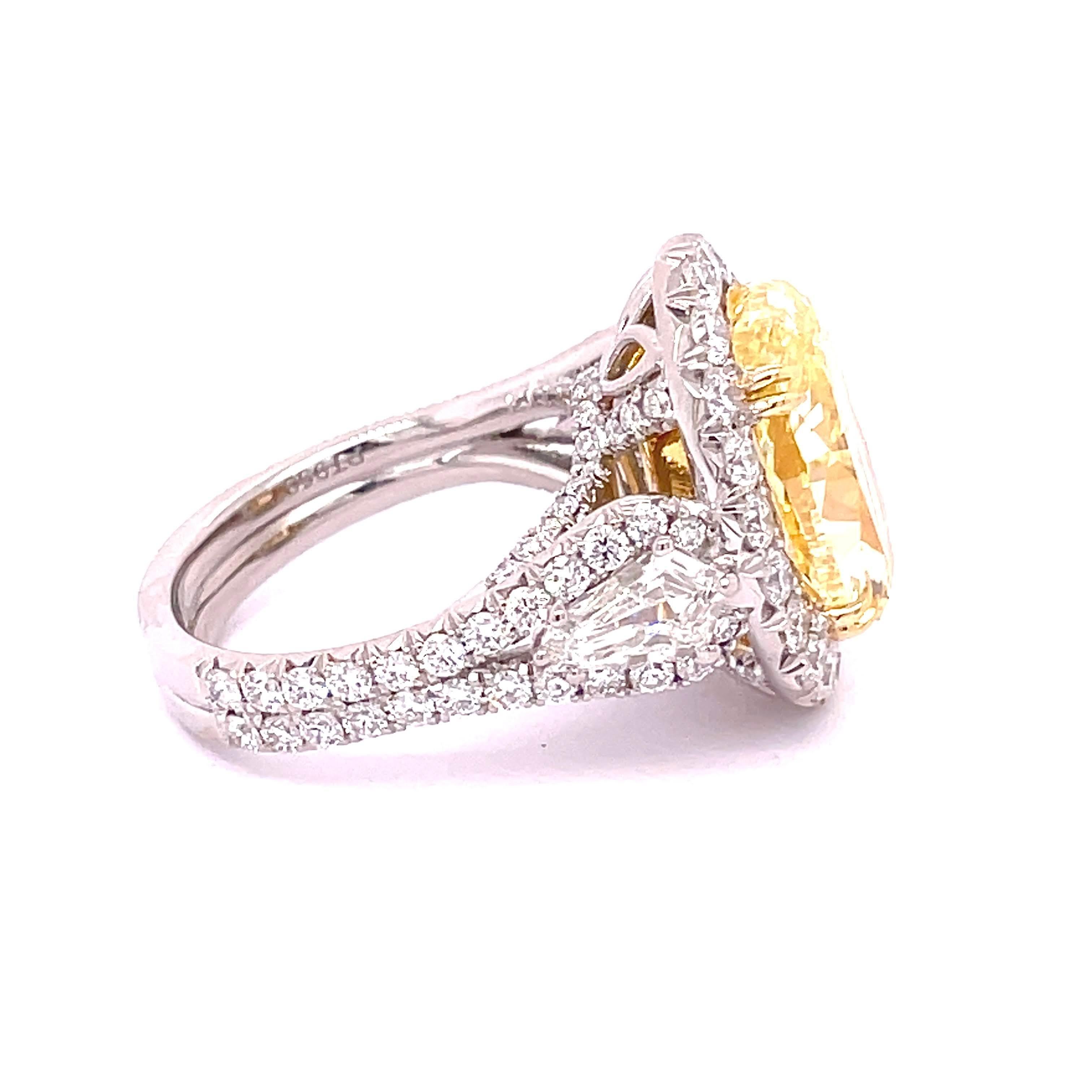 Women's GIA Certified 8.32 Carat Oval Diamond Engagement Ring