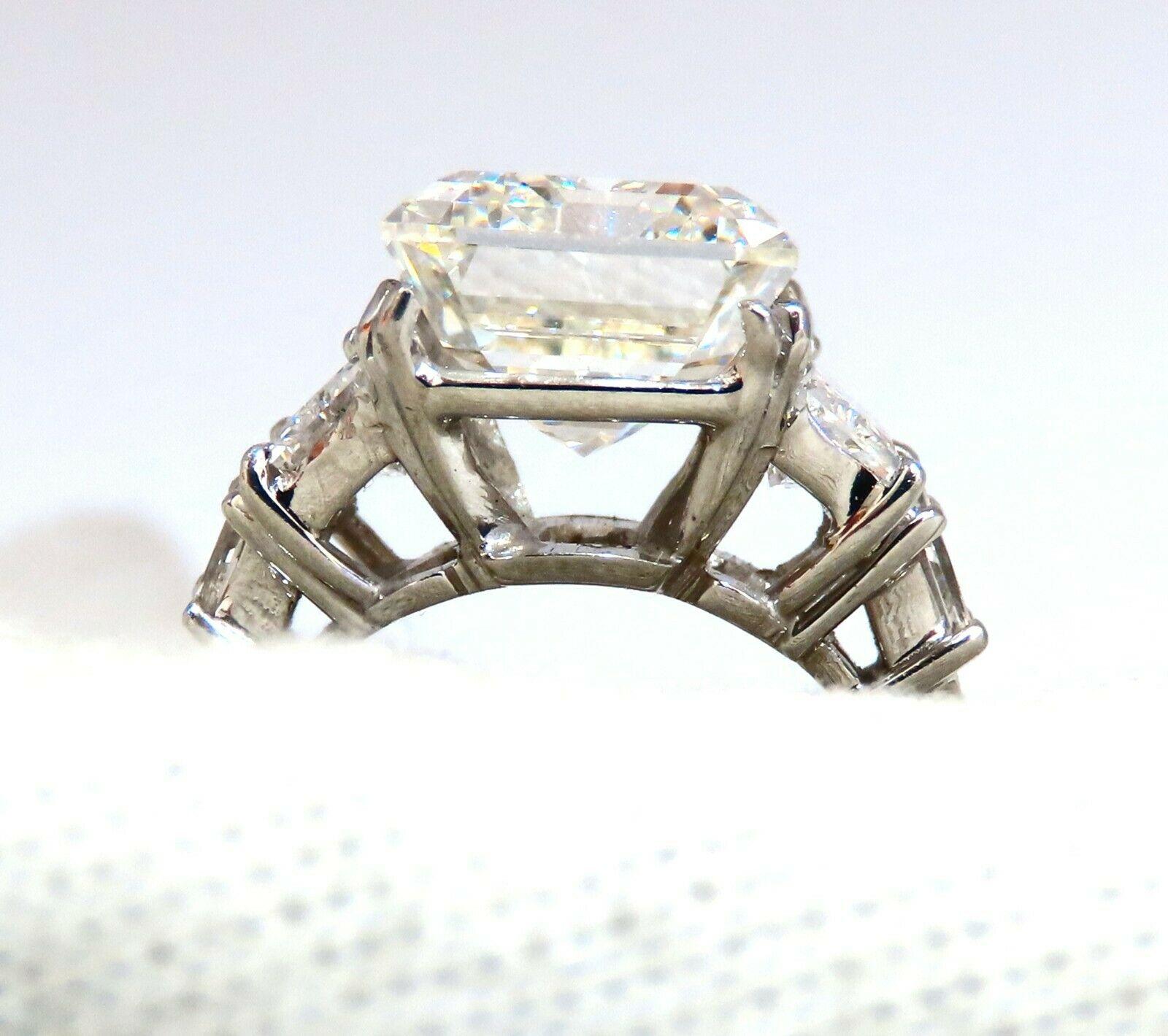 GIA zertifiziert 8::41ct natürlichen Smaragd Schliff Diamant Trapez Ring Platin Prime 4