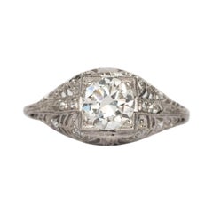 Bague de fiançailles en diamants de 0,85 carat certifiés GIA