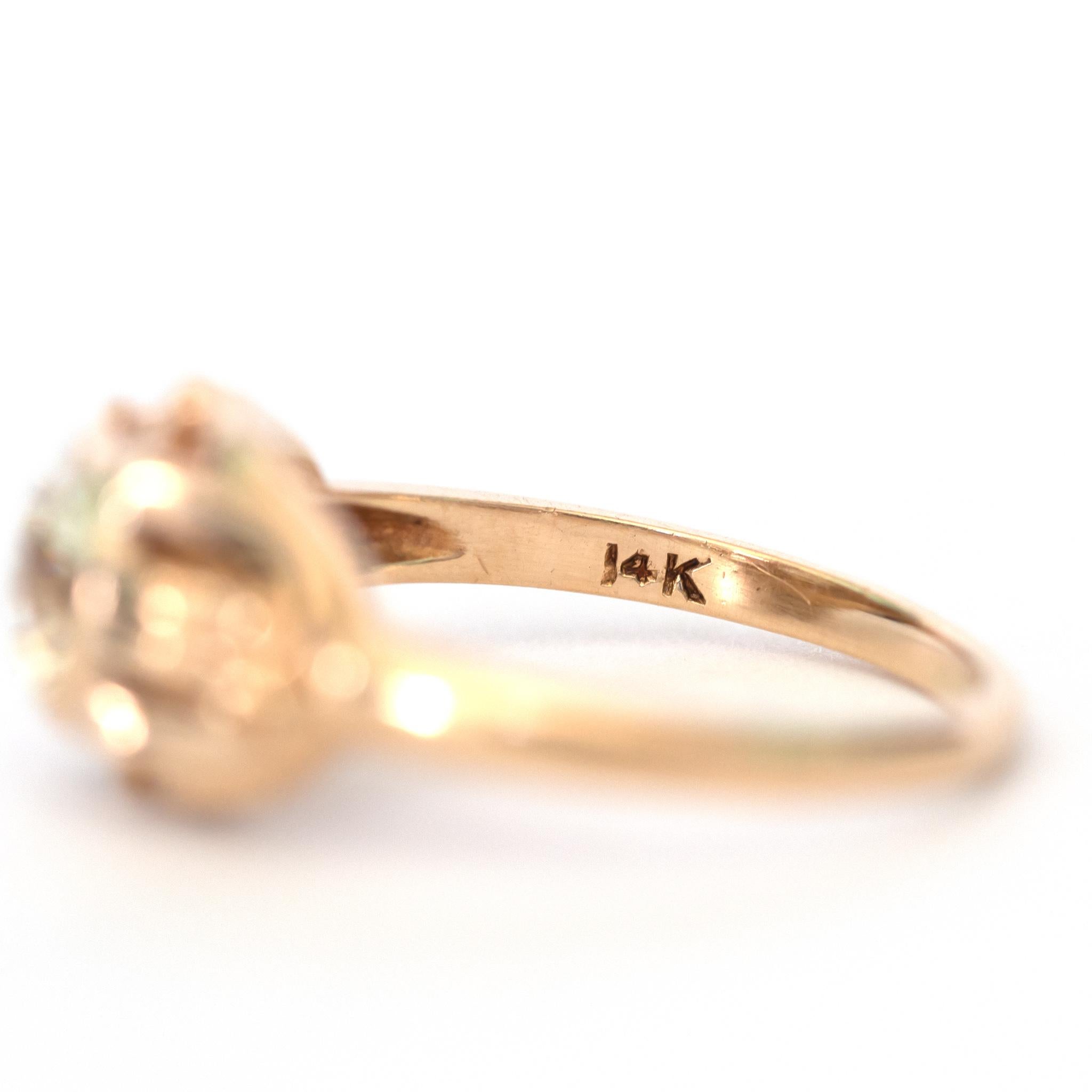 GIA Certified .85 Carat Diamond Yellow Gold Engagement Ring In Fair Condition In Atlanta, GA