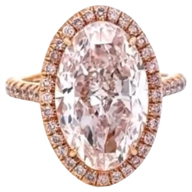 GIA Certified 8.50 Carat D/VVS1 Oval Shape Diamond 18K Gold Ring