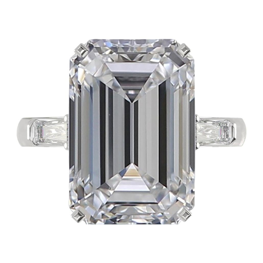 FLAWLESS TYPE IIA Golconda Type 5 Carat Emerald Cut Diamond Investment Grade 