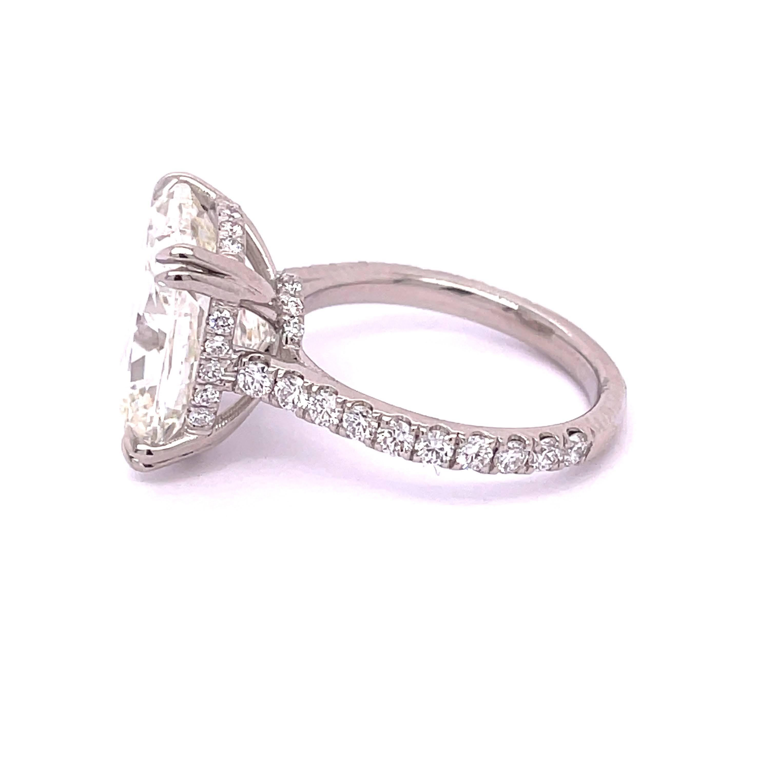 Cushion Cut GIA Certified 8.58 Carat Cushion Shape Diamond Engagement Ring      
