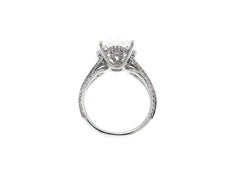 GIA Certified 8.76 Carat Oval Kwiat Diamond Platinum Engagement Ring