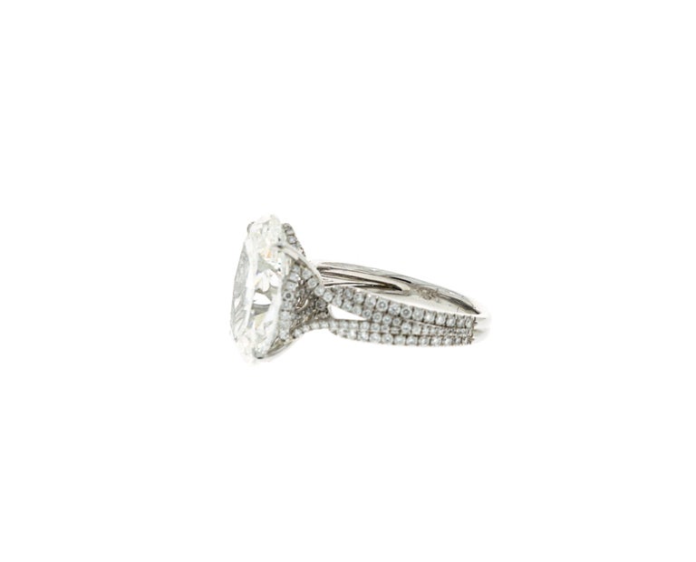 GIA Certified 8 76 Carat Oval Kwiat Diamond Platinum GIA Certified 8 76 Carat Oval Kwiat Diamond Platinum