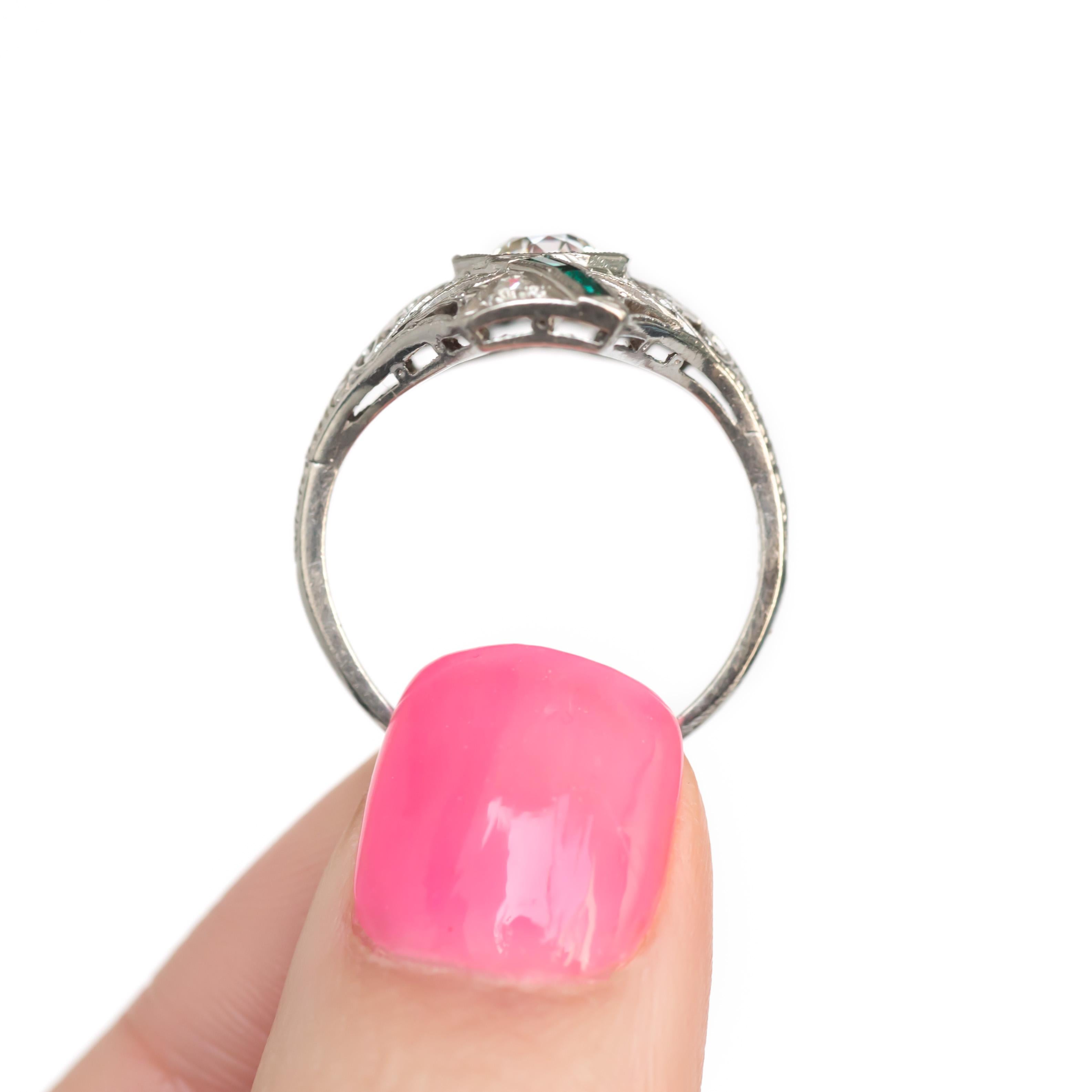 GIA Certified .90 Carat Diamond Platinum Engagement Ring In Good Condition For Sale In Atlanta, GA
