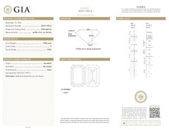GIA Certificado 9.00ct F VVS2 Diamante talla esmeralda Anillo suelto o solitario