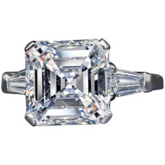 GIA Certified 9.02 Carat Asscher Cut Diamond VS1 Clarity I Color