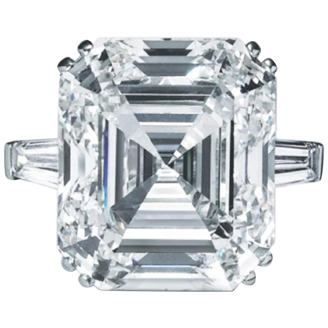 GIA Certified 9.02 Carat Asscher Cut Diamond VS1 Clarity I Color