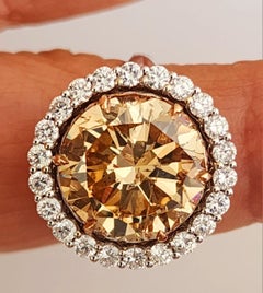 Gia Certified 9.02 Carat Diamond cocktail Ring