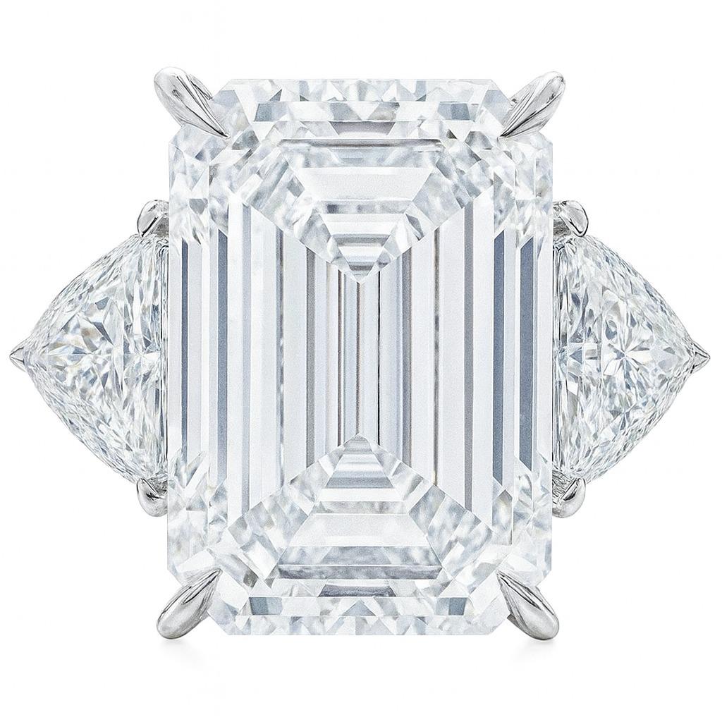 Anillo de diamantes talla esmeralda de 9.04 quilates certificado por el GIA con trillones de diamantes laterales

Una joya excepcional que exhibe una elegancia atemporal y una artesanía refinada.
En su corazón hay un diamante talla esmeralda de 9,04