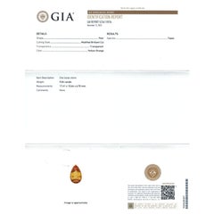 Natural Yellow Imperial Topaz Gemstone 9.04 carats with GIA Report / JupiterGem