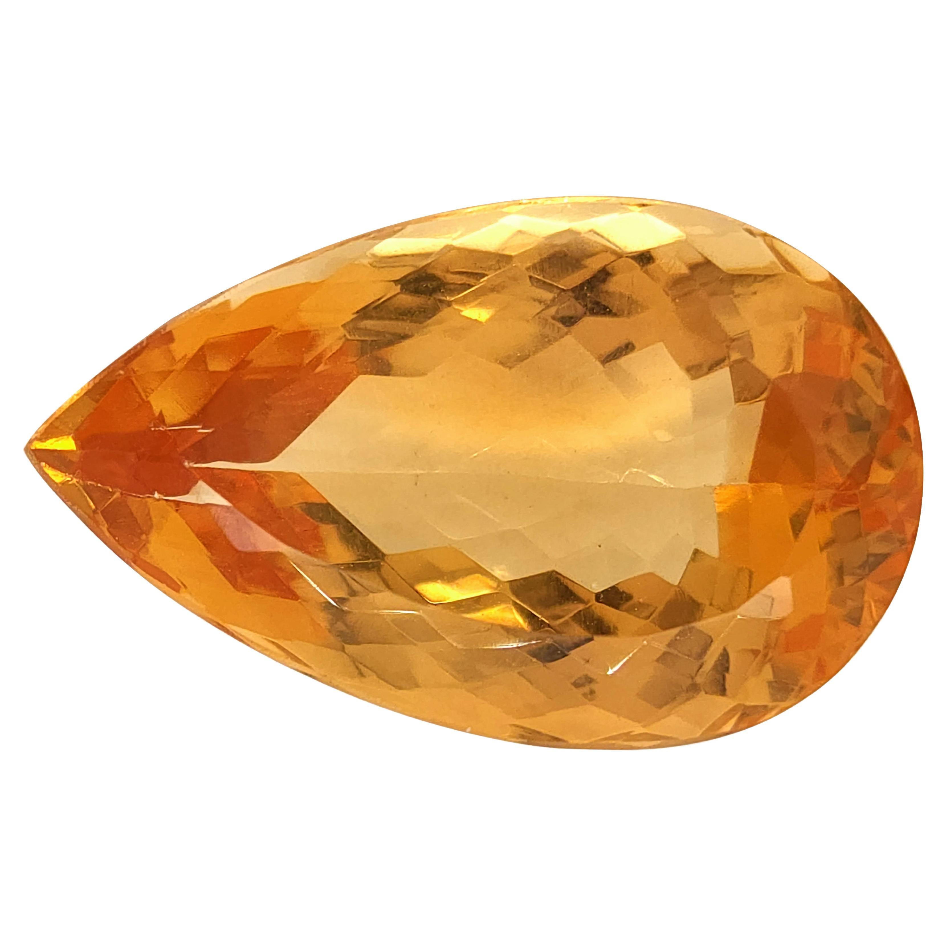 GIA Certified 9.04 Carats Imperial Topaz  For Sale