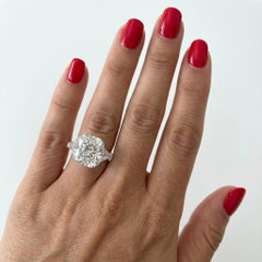 GIA Certified 9.06 Carat Cushion Modified Brilliant Diamond Ring