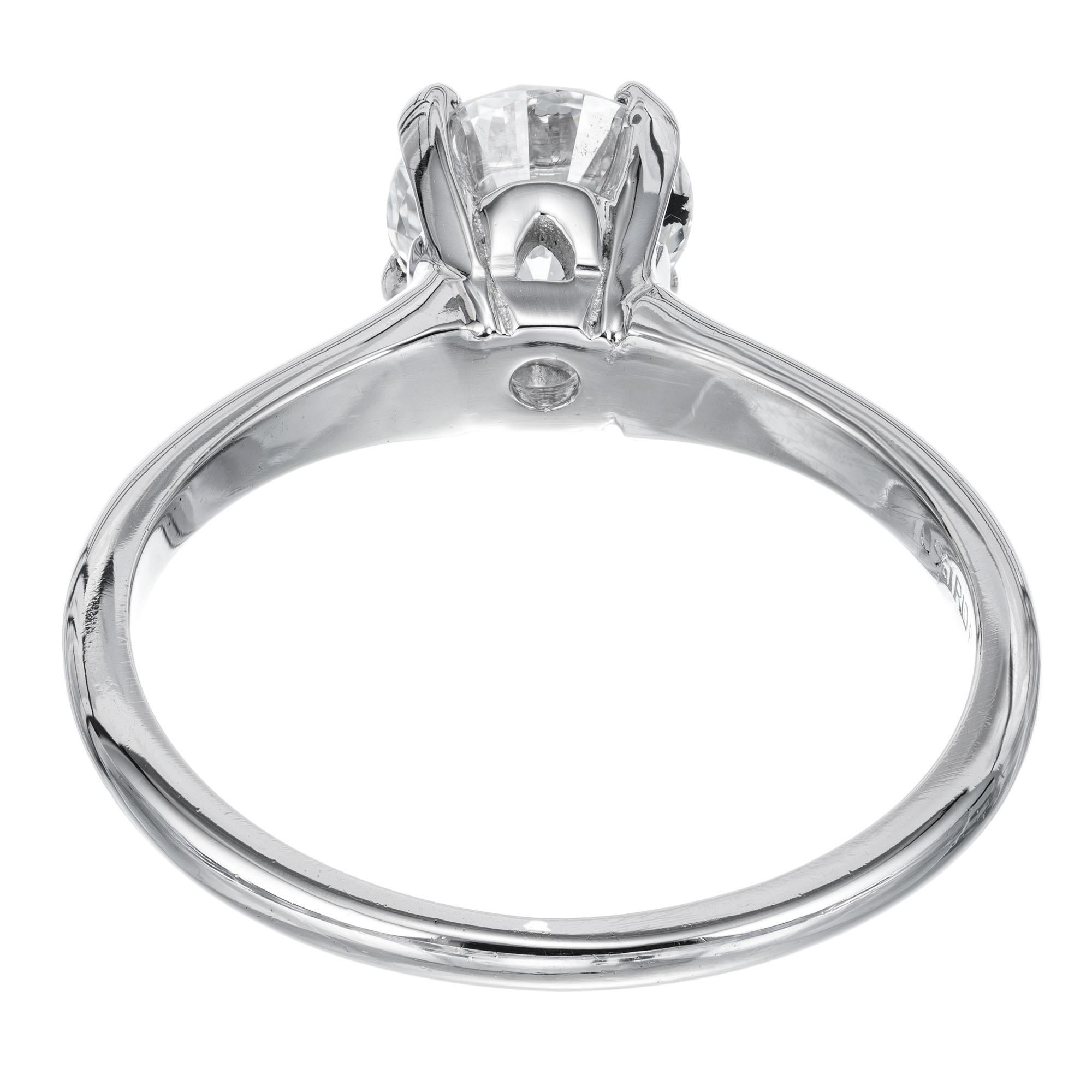 GIA Certified .91 Carat Diamond Solitaire Engagement Ring 2