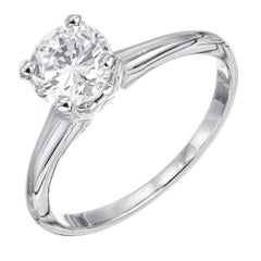 GIA Certified .91 Carat Diamond Solitaire Engagement Ring