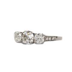 GIA Certified .92 Carat Diamond Platinum Engagement Ring