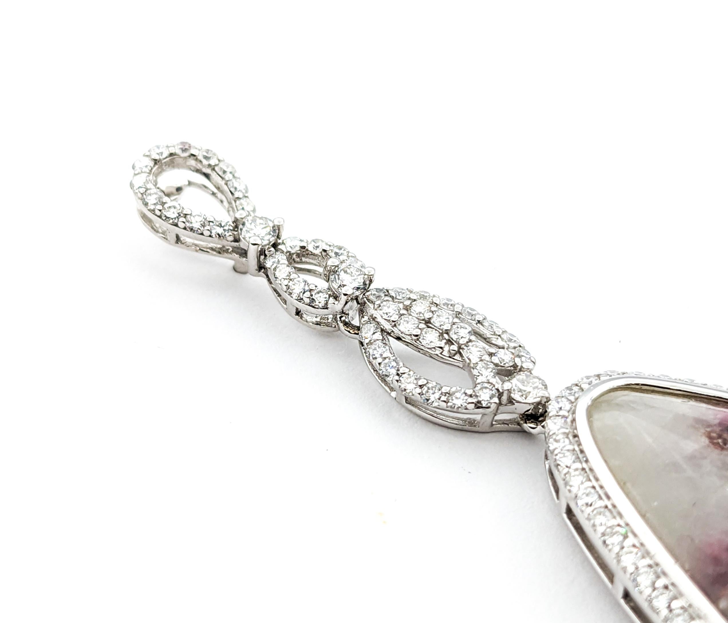 Boucles d'oreilles blanches avec tourmalines paraiba de 92,10 carats et diamants de 2,66 carats certifiés par le GIA  en vente 3