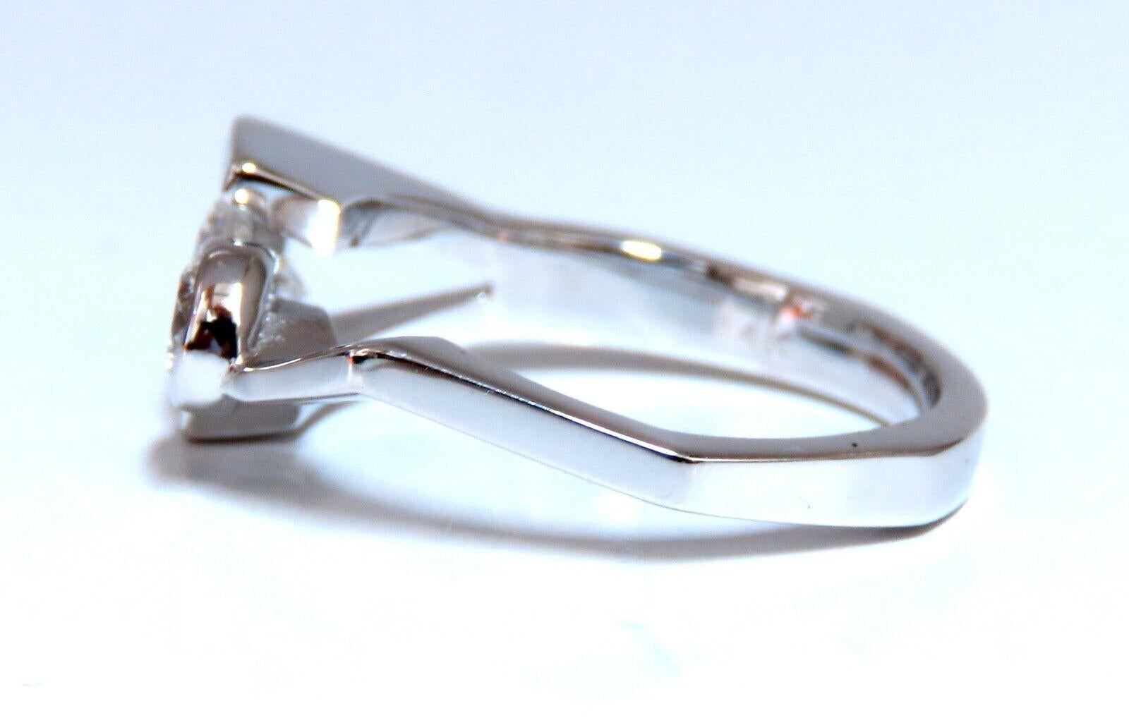 Round Cut GIA Certified .93 Carat Natural Diamond Ring Mens Deco Prime 14 Karat For Sale