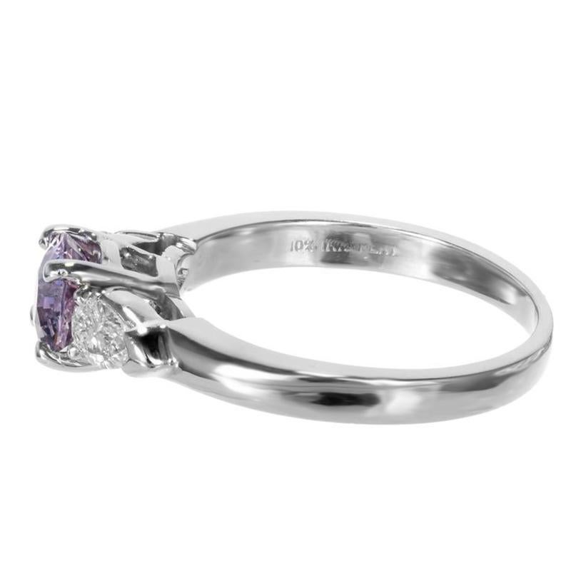 gia certified purple sapphire rings